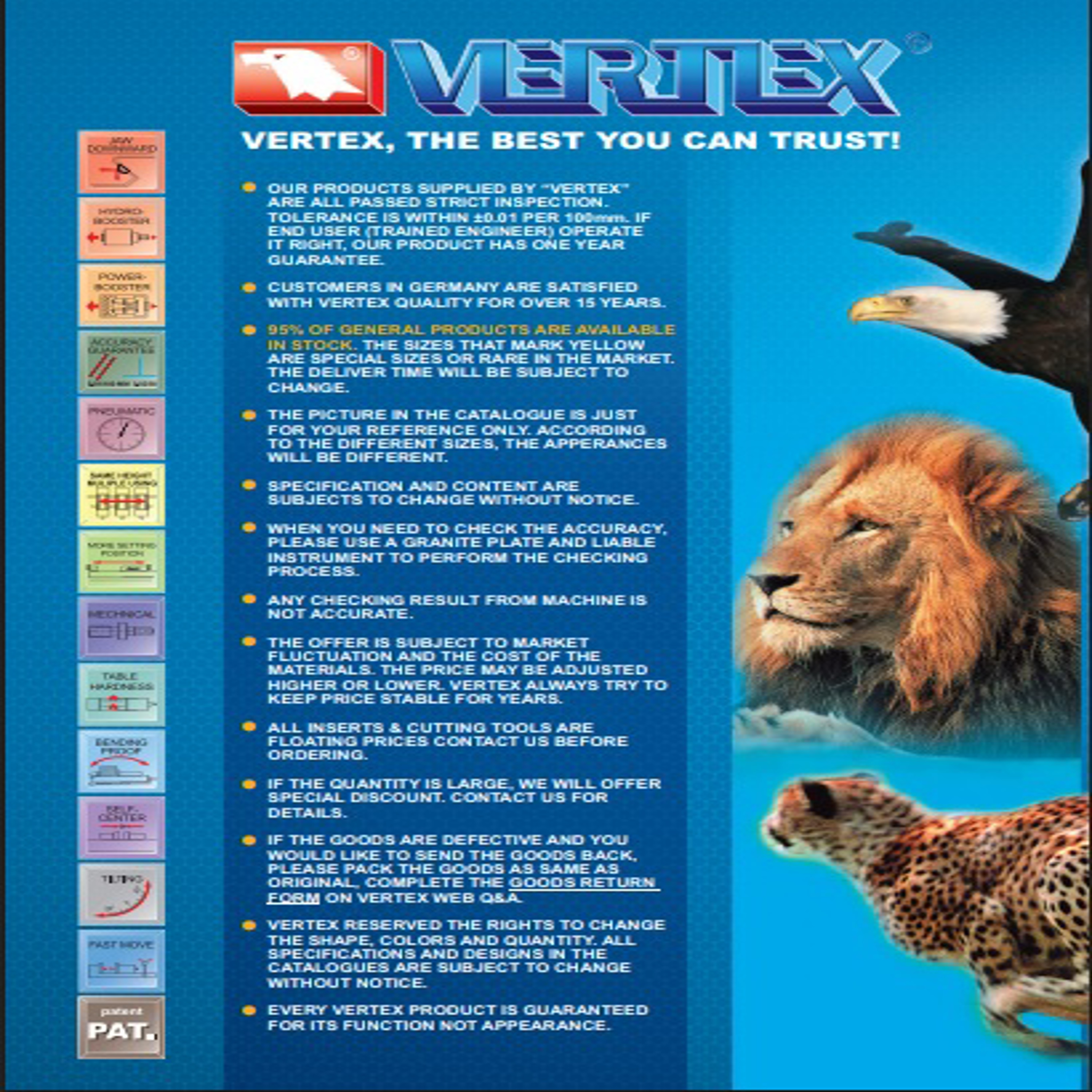 VERTEX Mengene ve Makina Aksesuarları